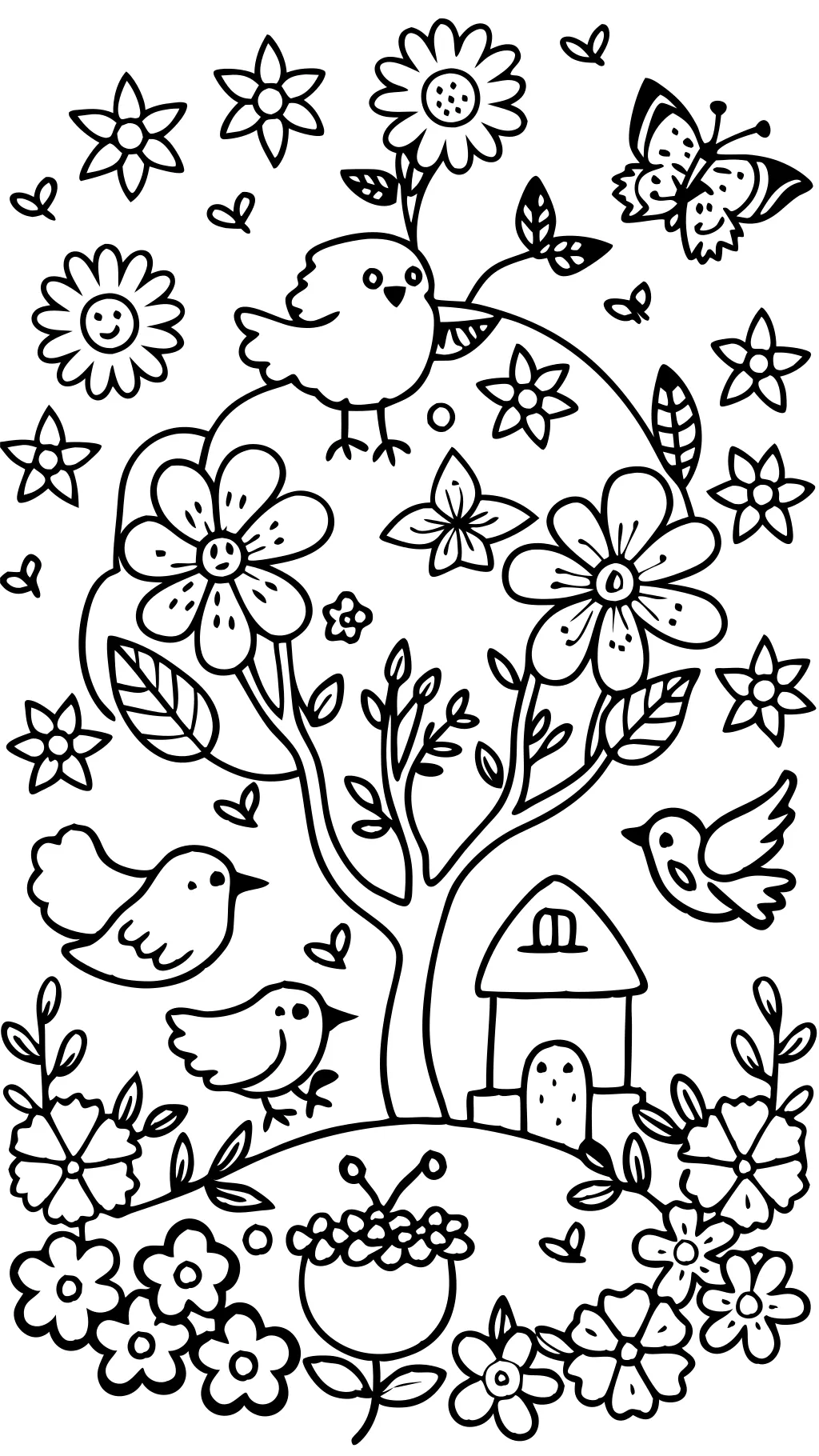 springtime coloring pages